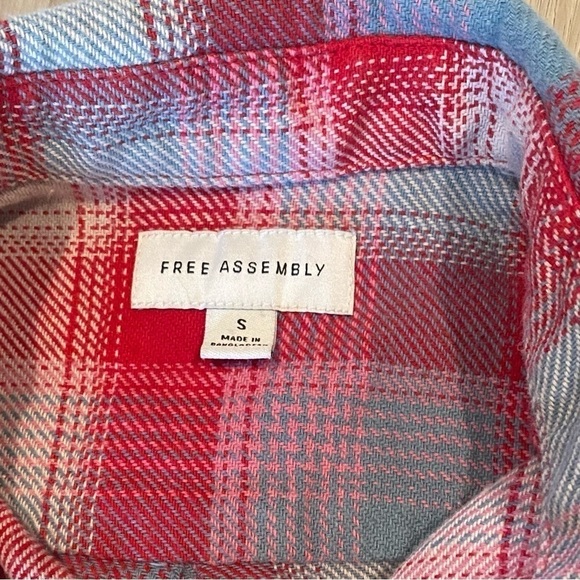 Free Assembly Men’s Knit Flannel Shirt. Size S - Picture 7 of 10